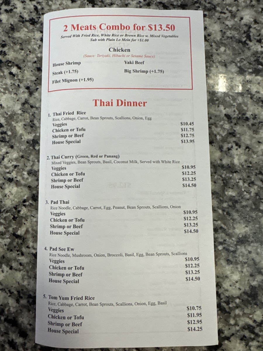 7 Asian Kitchen Menu - Image 1